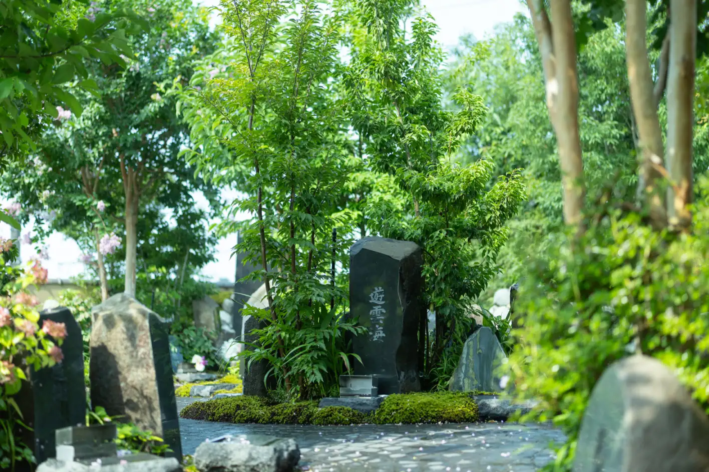 ［屋外］ 庭のお墓 個別墓 一石想