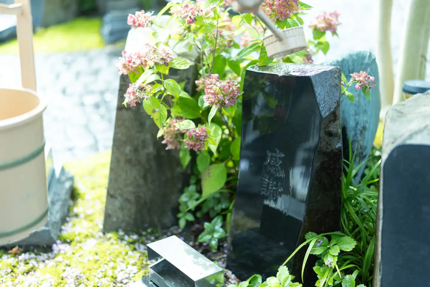 ［屋外］ 庭のお墓 個別墓 一石想